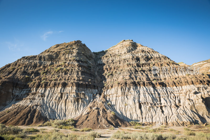 砂岩风景Badlands Drumheller加拿大